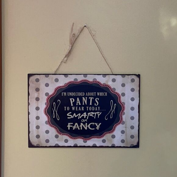 Metal Sign with Jute Hanger - Picture 2 of 2